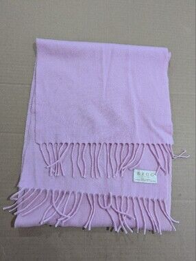 BEGG Light Pink 100% Cashmere Scarf *See Note